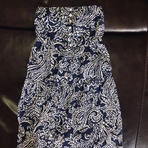 strapless beach dress / cover up